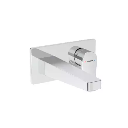 Artema Flow Square Ankastre Lavabo Bataryası, Krom A43180
