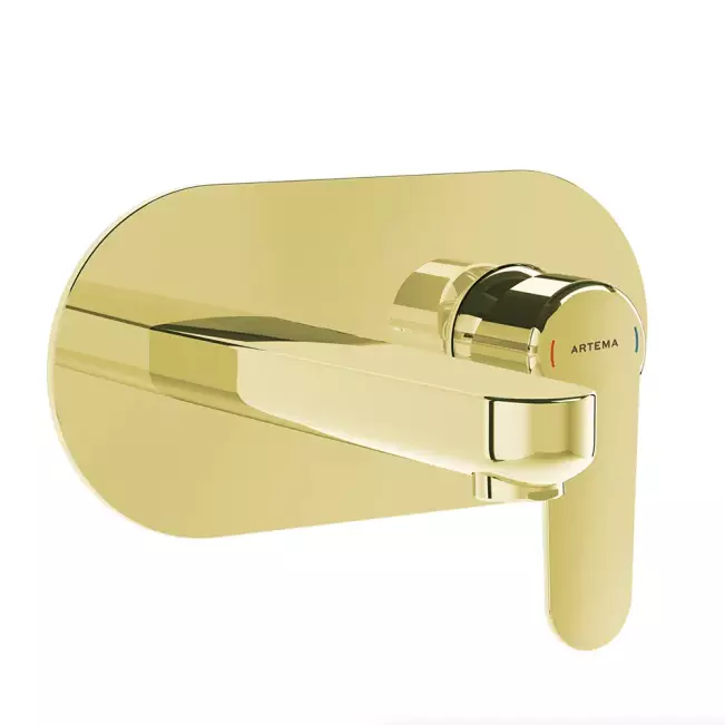 Artema Root Round Ankastre Lavabo Bataryası, Soft Altın A4272174 - 1