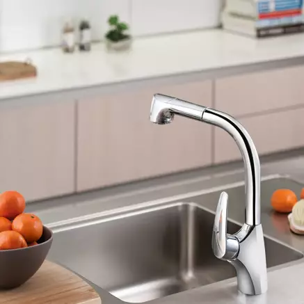 Artema V3 Pull-Out Eviye Bataryası, Krom A42151 - 3