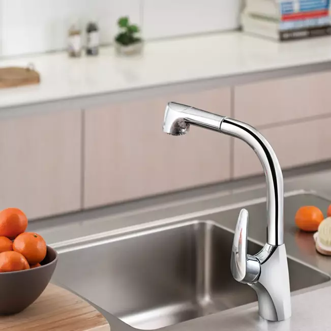 Artema V3 Pull-Out Eviye Bataryası, Krom A42151 - 3