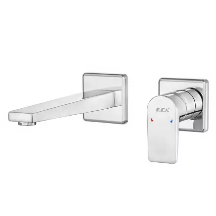 Eca Dalia Ankastre Lavabo Bataryası, Sıva Üstü Grubu Çift Rozet Krom