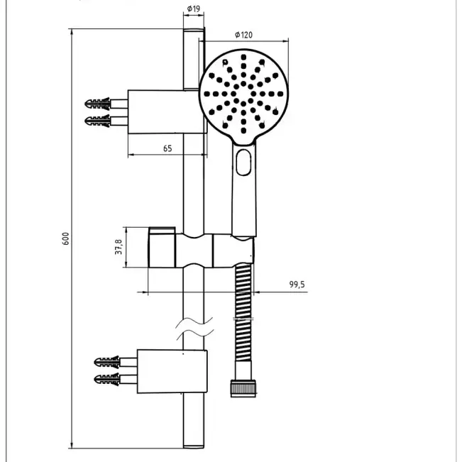 Eca Purity Plus Hareketli Sürgülü Duş Seti (3 Fonksiyonlu) 102146093 - 2