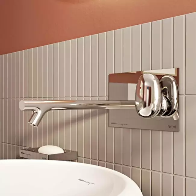 VitrA Istanbul Ankastre Lavabo Bataryası, Krom A42231 - 3