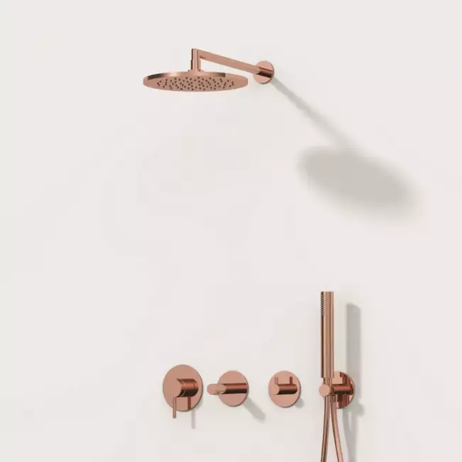 Vitra Origin Ankastre Banyo Bataryası, Tepe ve El Duşu Seti, Bakır  A4262026-SET - 1