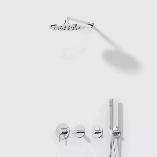 Vitra Origin Ankastre Banyo Bataryası, Tepe ve El Duşu Seti, Krom A42621-SET - 1