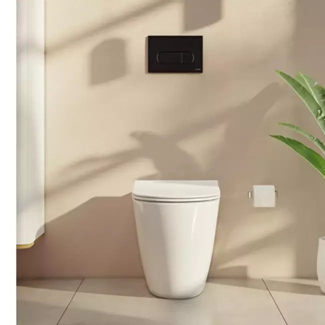 VitrA Root Round Kumanda Paneli, Parlak Siyah 740-2250 - 2