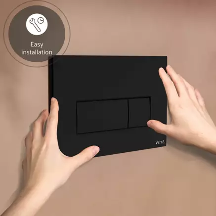 VitrA Root Square Kumanda Paneli, Mat Siyah 740-2311 - 4